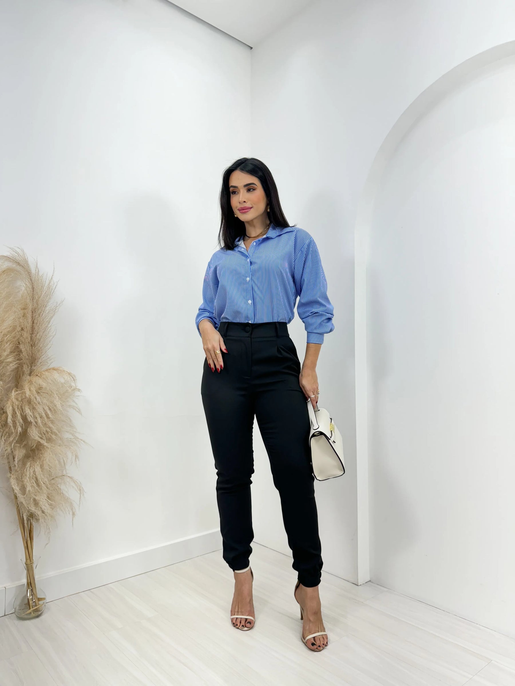 Calça Alfaiataria Cenoura Preto