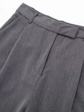 Calça Pantalona Alfaiataria Cinza