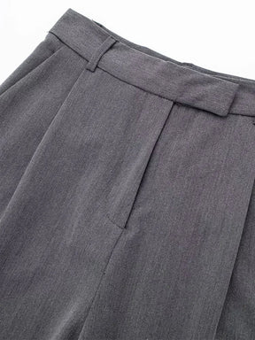 Calça Pantalona Alfaiataria Cinza