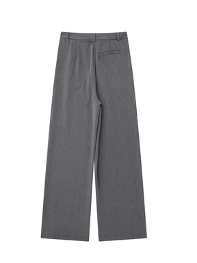 Calça Pantalona Alfaiataria Cinza