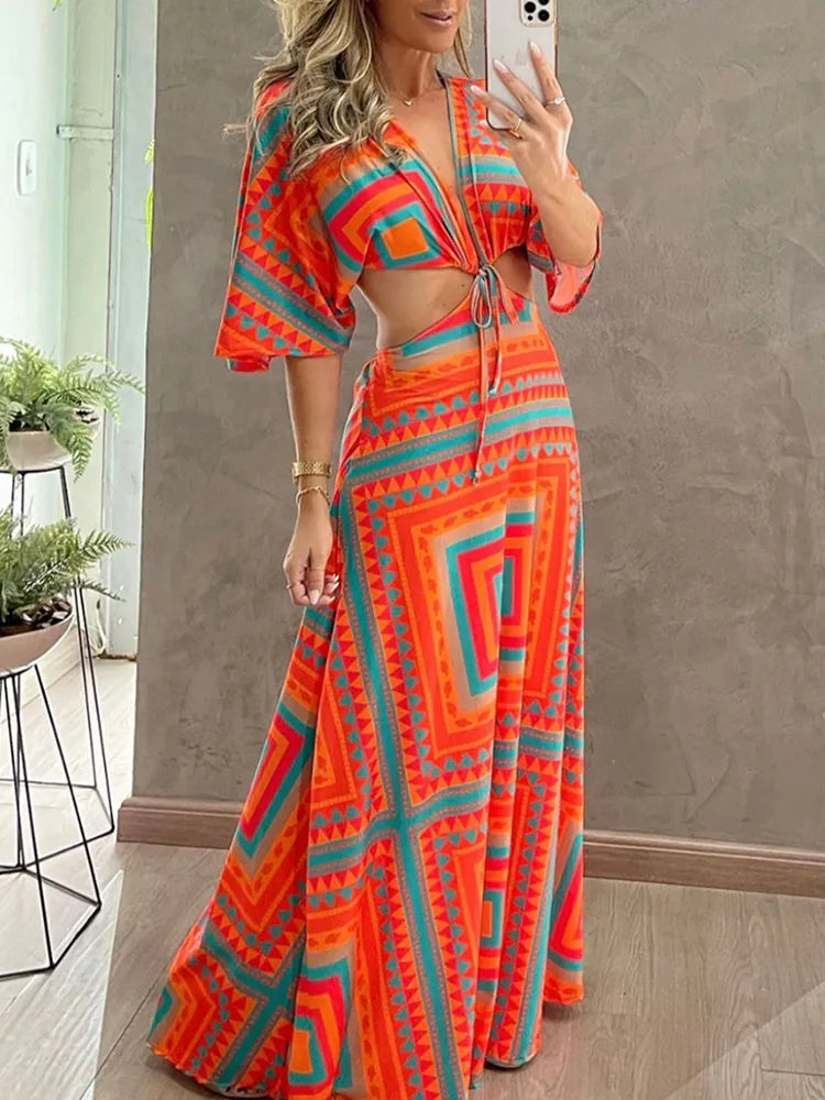 Vestido Maldivas Laranja