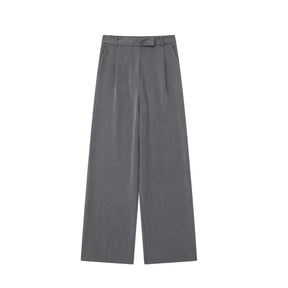 Calça Pantalona Alfaiataria Cinza