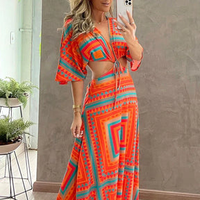 Vestido Maldivas Laranja