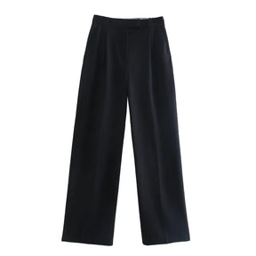 Calça Pantalona Alfaiataria Cinza