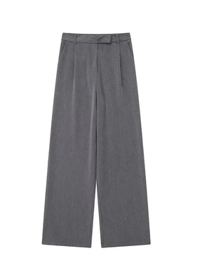 Calça Pantalona Alfaiataria Cinza