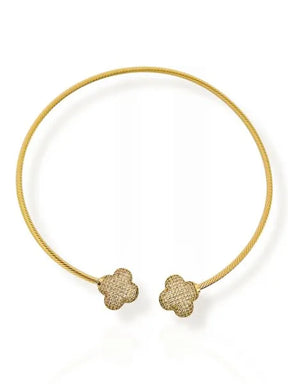 Colar Aro Folheado a Ouro 18K Torcido Virginia.
