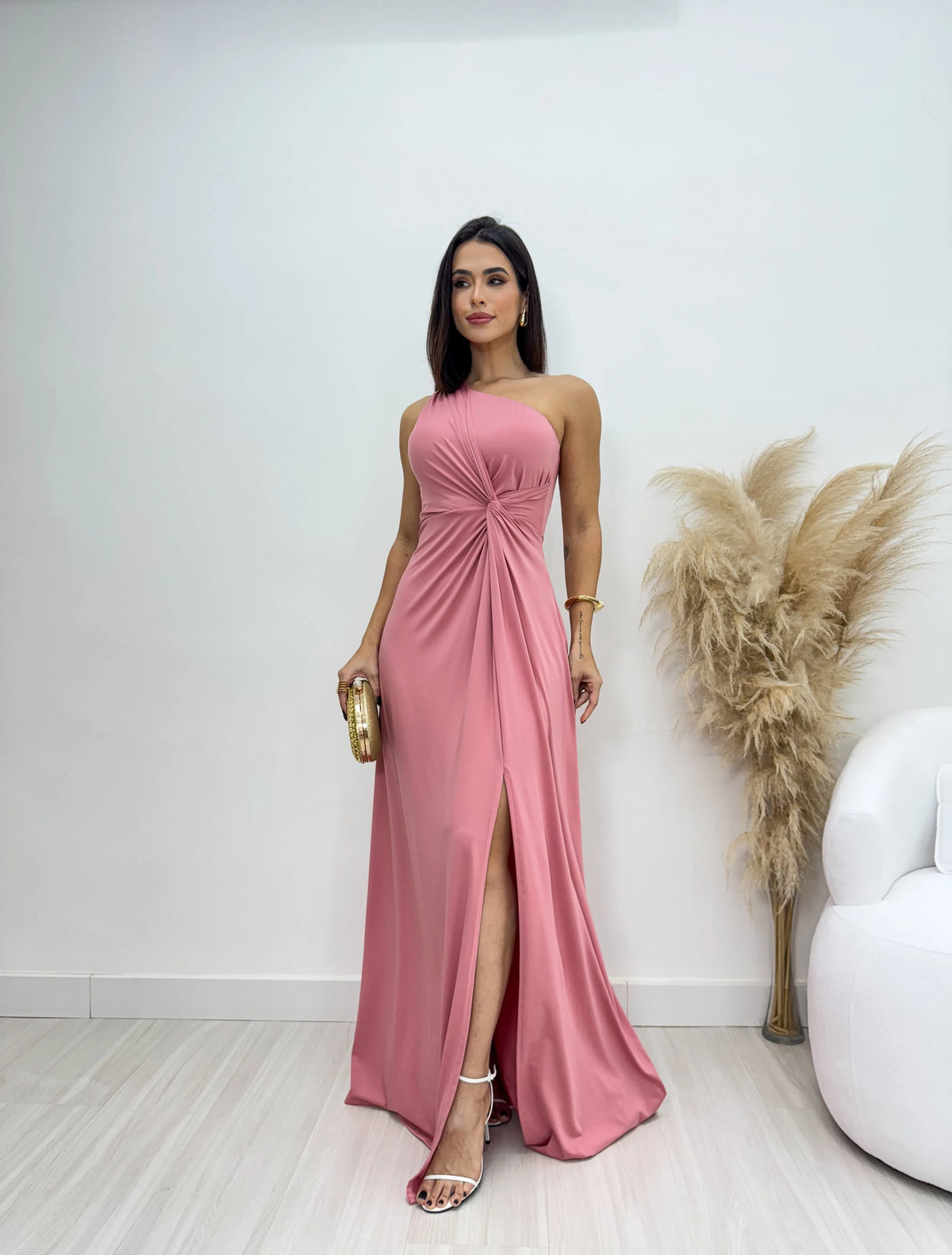 Vestido Longo Poliamida Julia Rosê