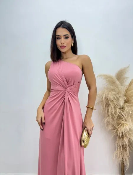 Vestido Longo Poliamida Julia Rosê