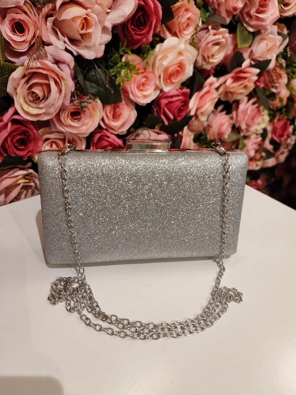 Bolsa Abigail Prata Retangular